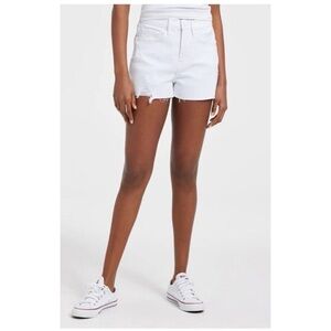 Good American BOMBSHELL SHORTS GBS046T WHITE025 Size 00/24 Inseam 3 1/2 inches